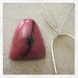 Hand cut cabochon